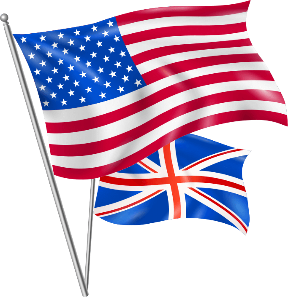 bandiere usa vs uk